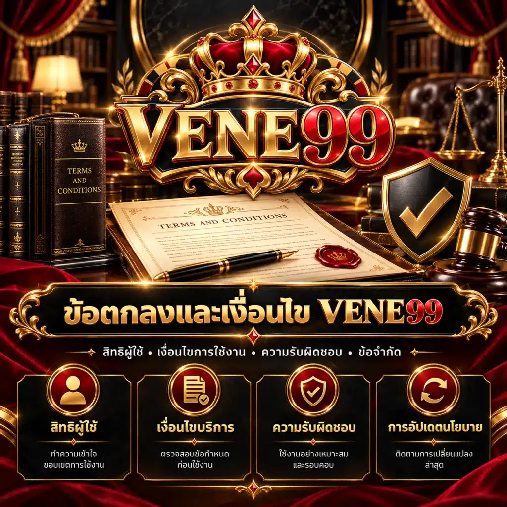 vene99 ข้อตกลง